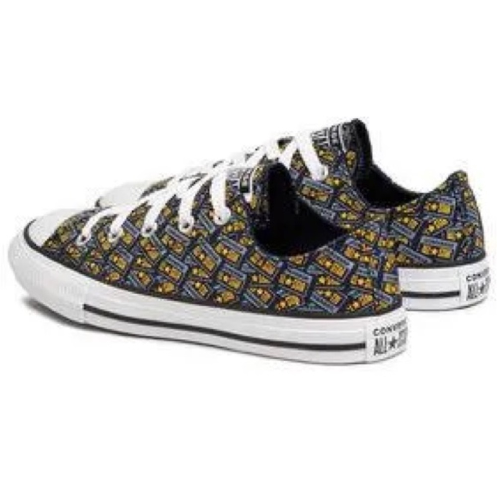 Converse Junior Logo Play Chuck Taylor All Star Obsidian/Blue/Yellow Size 13C